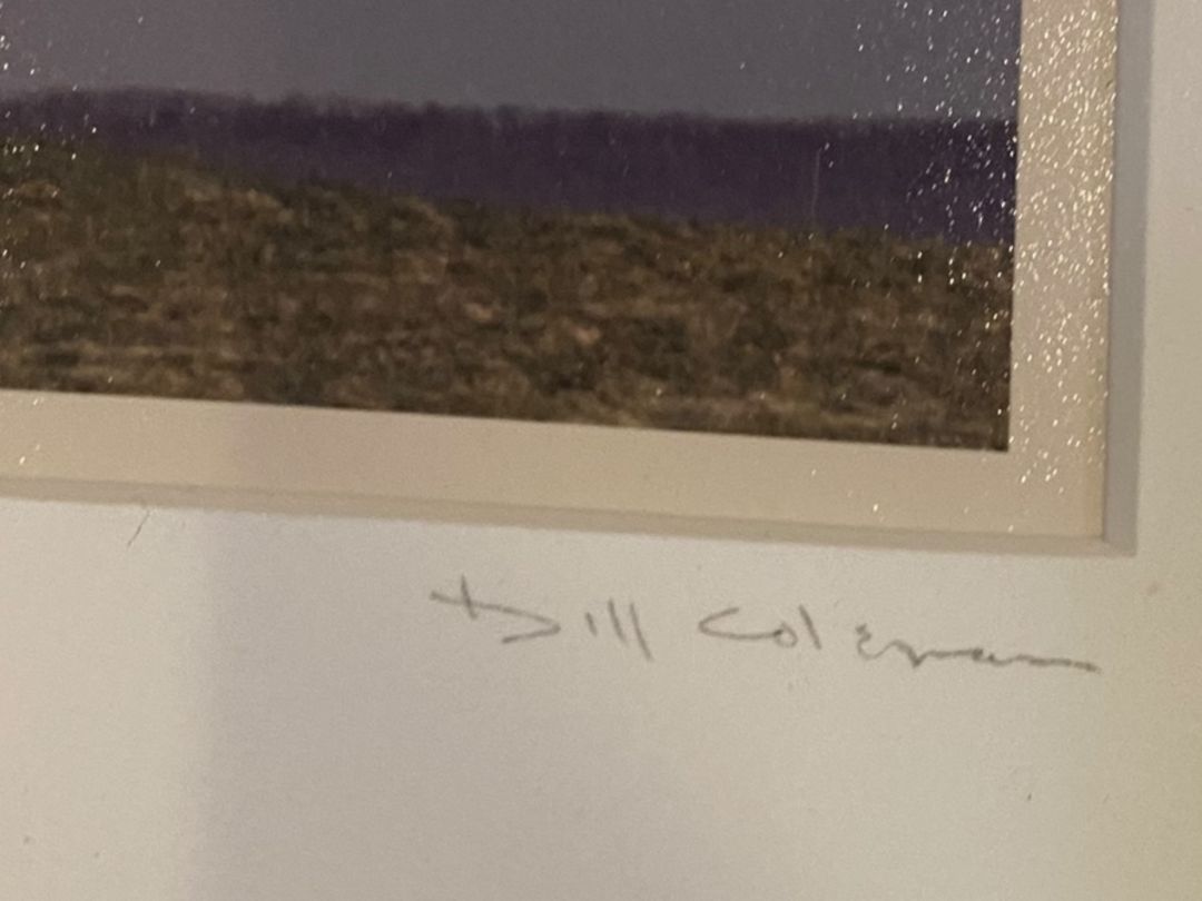 Signed Bill Coleman Matted Framed Amish Country Photo #155