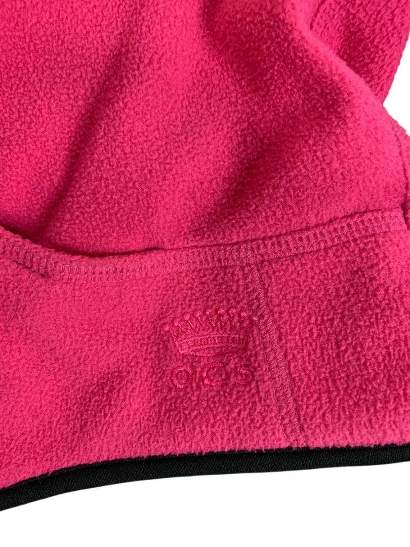 Size XL Oleg Cassini Sport Womens Reversible Fleece Pink Vest Full Zip