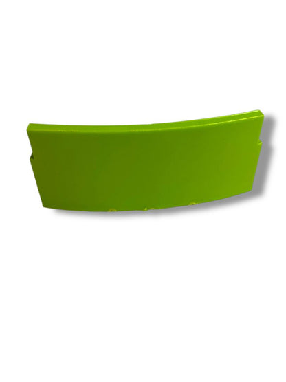 Vintage Plastic Dollhouse Miniature Lime Green Couch 4.75"l x 1.25"d x 2"