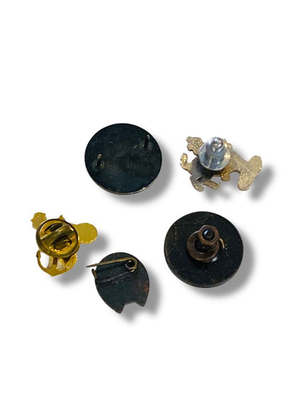 Lot of 5 Vintage Lapel Pins Rodeo Royal Rangers Owl Horseshoe