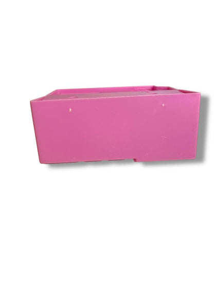 Dollhouse Miniature Pink Kitchen Sink Oven Microwave 3.75"l x 3"h