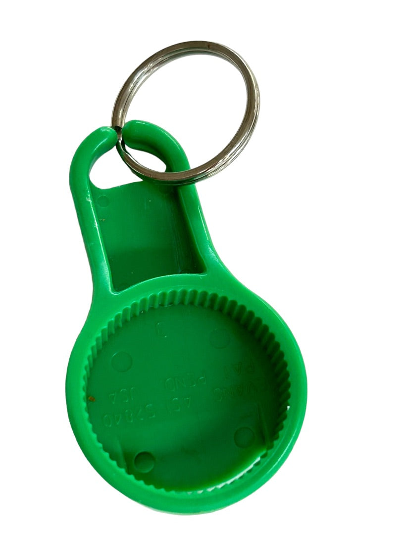 AARP Pennsylvania Vintage Bottle Opener Keychain Key Ring Green Plastic 2.5"