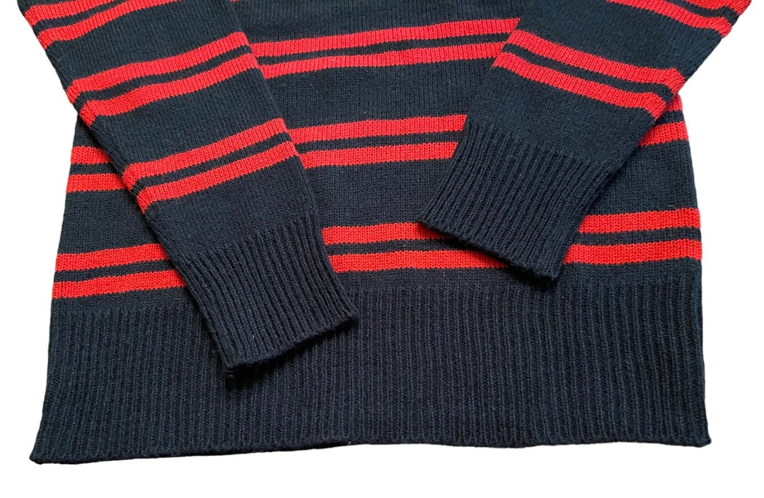 Size 12/14 Urban Extereme Titanium Edition Boys Black Red Striped Pullover Sweater