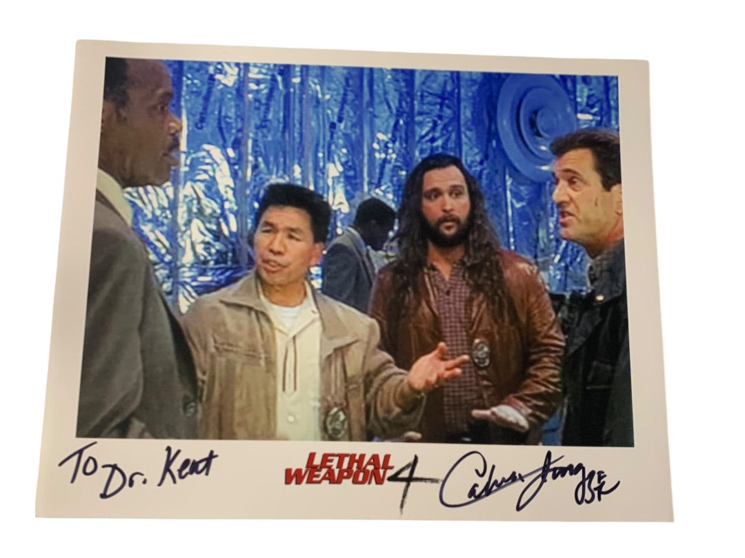 Signed Calvin Jung 8x10 Photo Lethal Weapon 4 Personalized Autograph