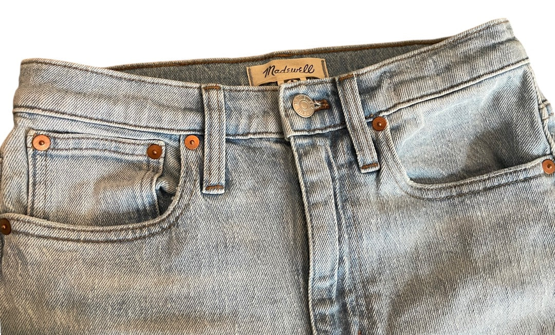 Size 24 Madewell Distressed High-Rise Slim Crop Boy Jean