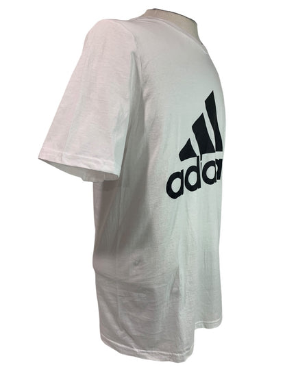 Medium Adidas Mens New White Logo Tshirt Basic Short Sleeve ED9606