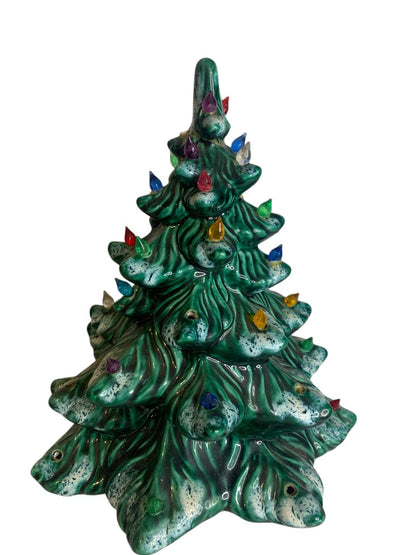 1970s AM Ceramic Christmas Tree Only 11 Inch Replacement Repaired Craft