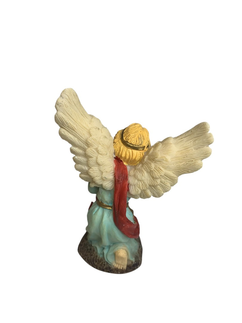 Nativity Resin Figurine Christmas Kneeling Angel of Glory 3 Inch