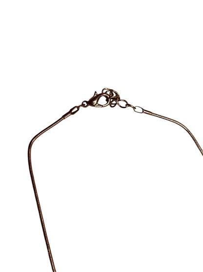 Vintage Caged Pearl Pendant Necklace Silvertone Snake Chain 16.5-17.5 Inches