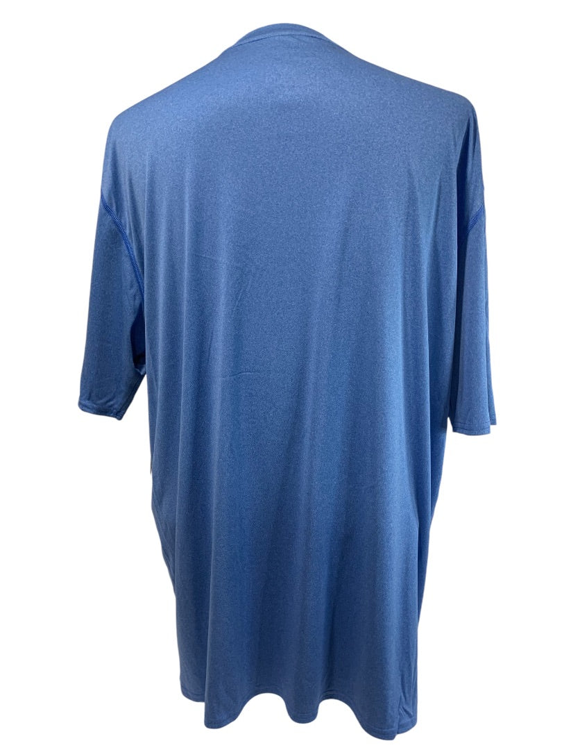 XXL Speedo Mens New Swim Shirt Short Sleeve Palace Blue UPF 50+
