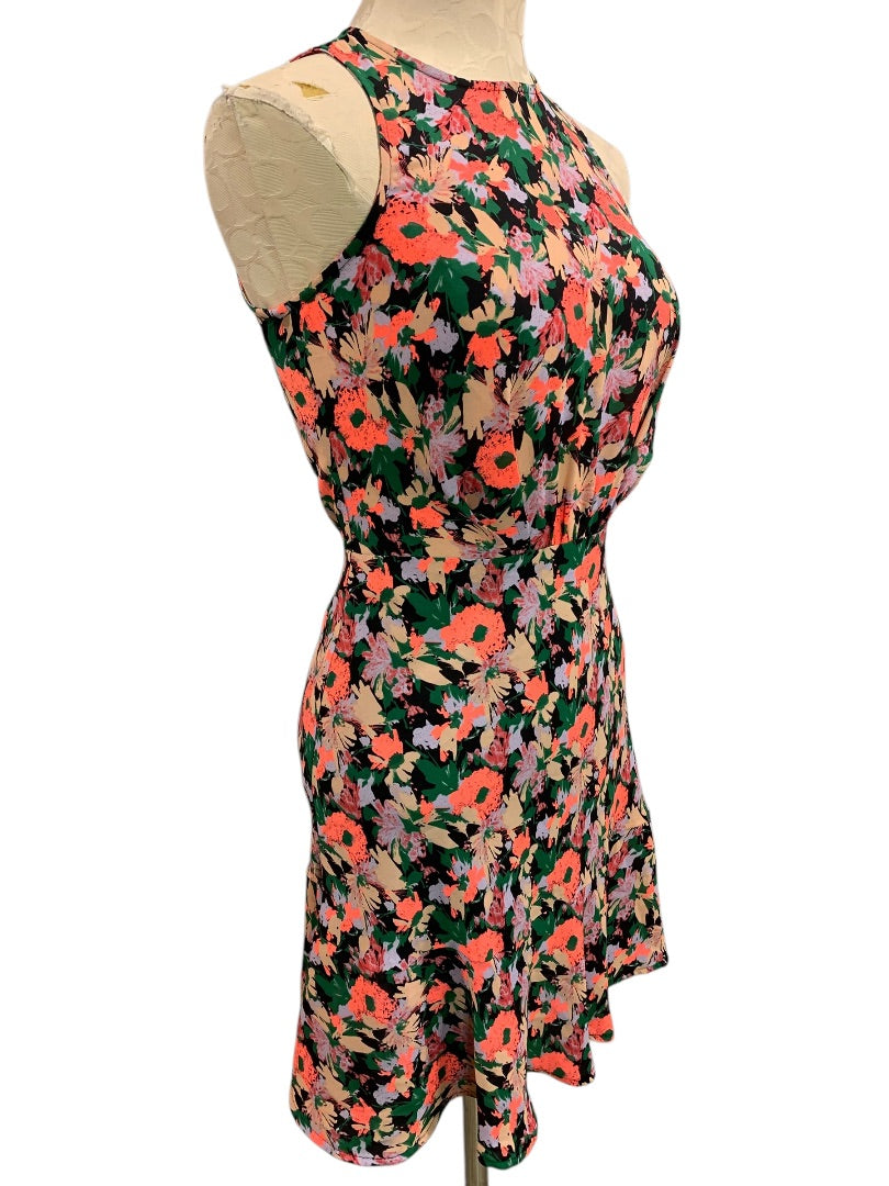 Size 00 J.Crew Mercantile A-Line Dress Bright Floral J4518