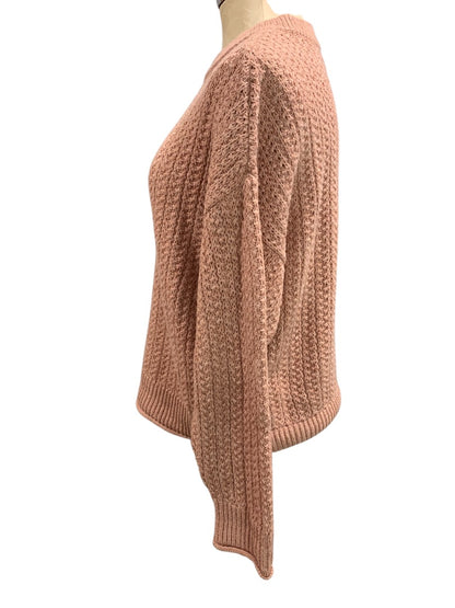 Small Universal Thread Womens Sweater Knit Pullover Dusty Rose Pink