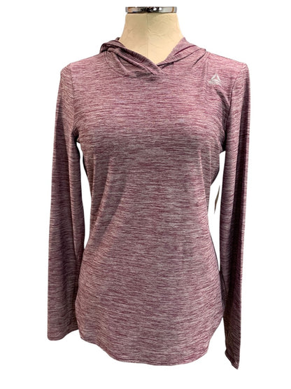 Large Reebok Womens Legend Hoodie Shirt Potent Purple Heather