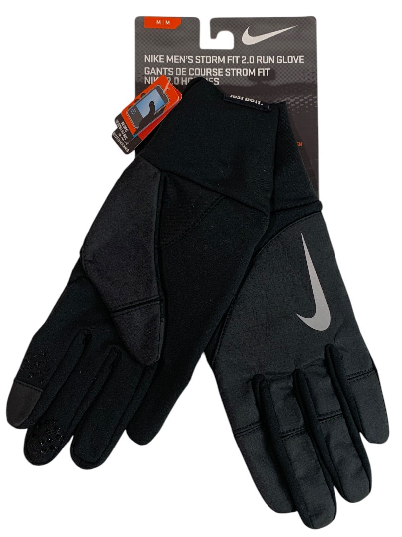 Medium Nike Mens New Storm Fit 2.0 Run Glove Scroll Tech