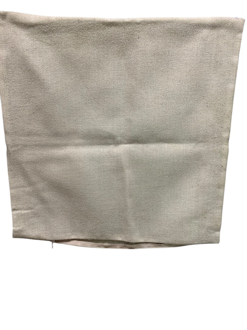 Set of 4 Throw Pillow Covers Zip 17 Inch Square Natural Look Soft