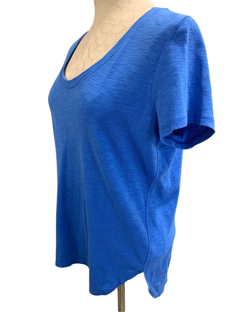Medium Tommy Bahama Royal Blue Womens Tunic Tshirt Hi Lo Hem