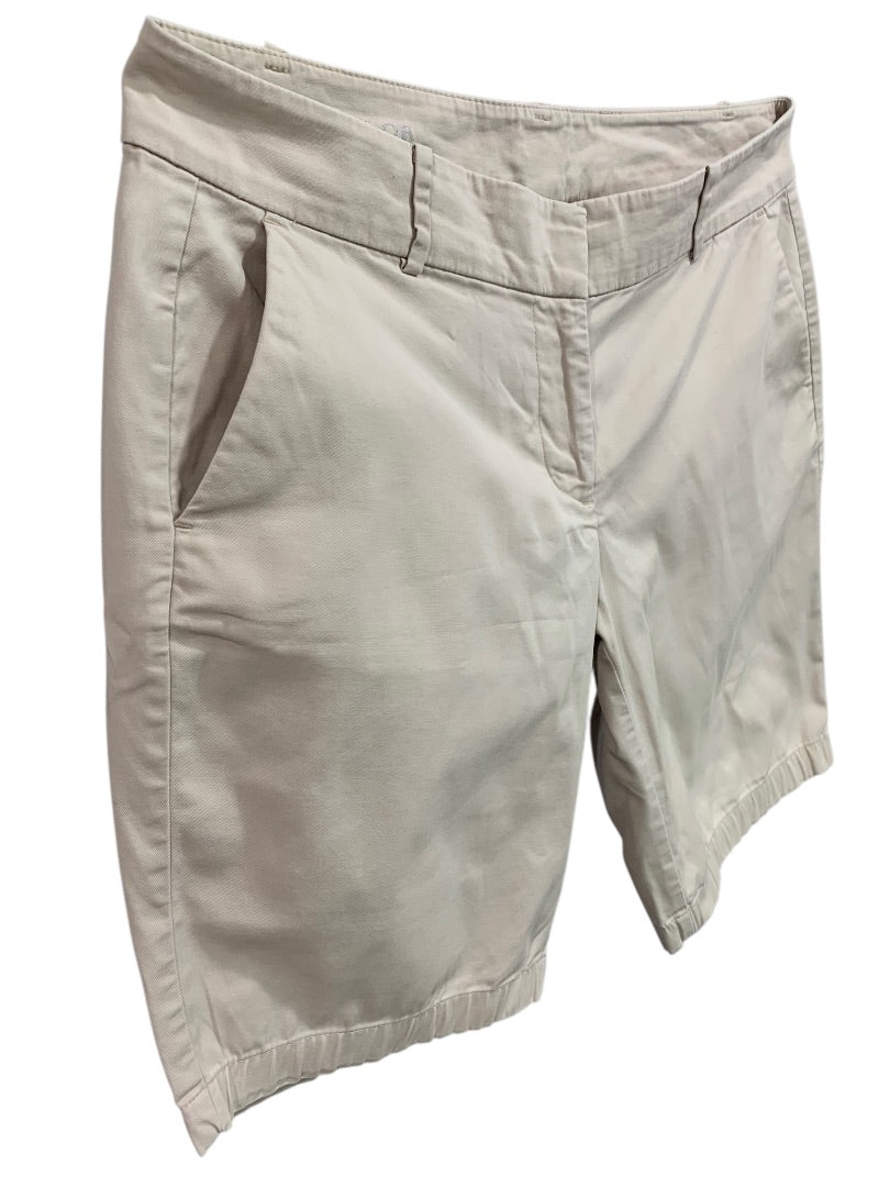 Size 8 Ann Taylor Womens Boardwalk Shorts Tan Chino Style