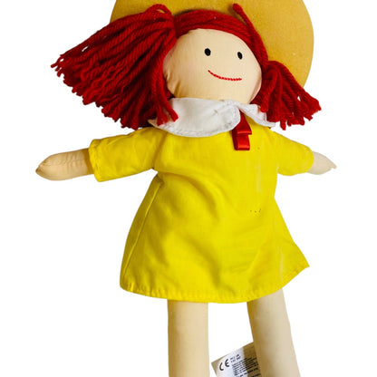 2003 Madeline Cloth Rag Doll by RC2 Yellow Dress 11"