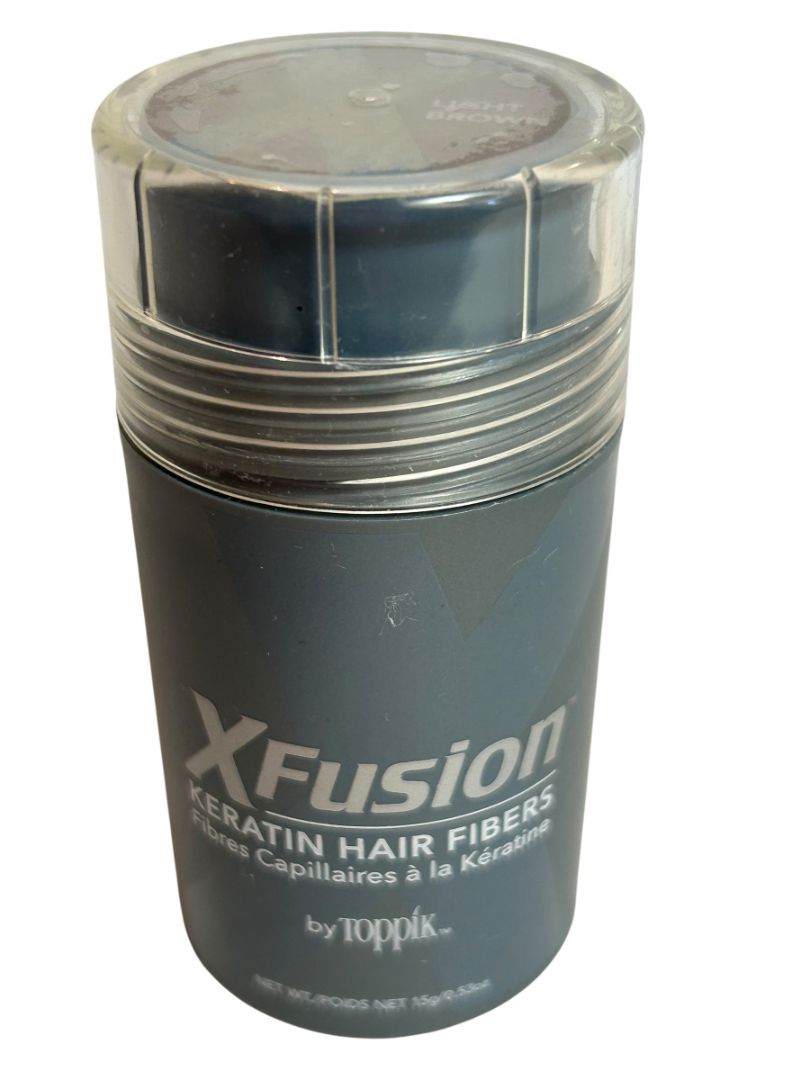 Xfusion Keratin Hair Fibers Light Brown Level 5 0.53oz 15ml