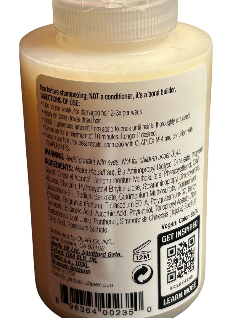 New Olaplex Set of No. 3 4 & 5 Perfector Shampoo and Toner