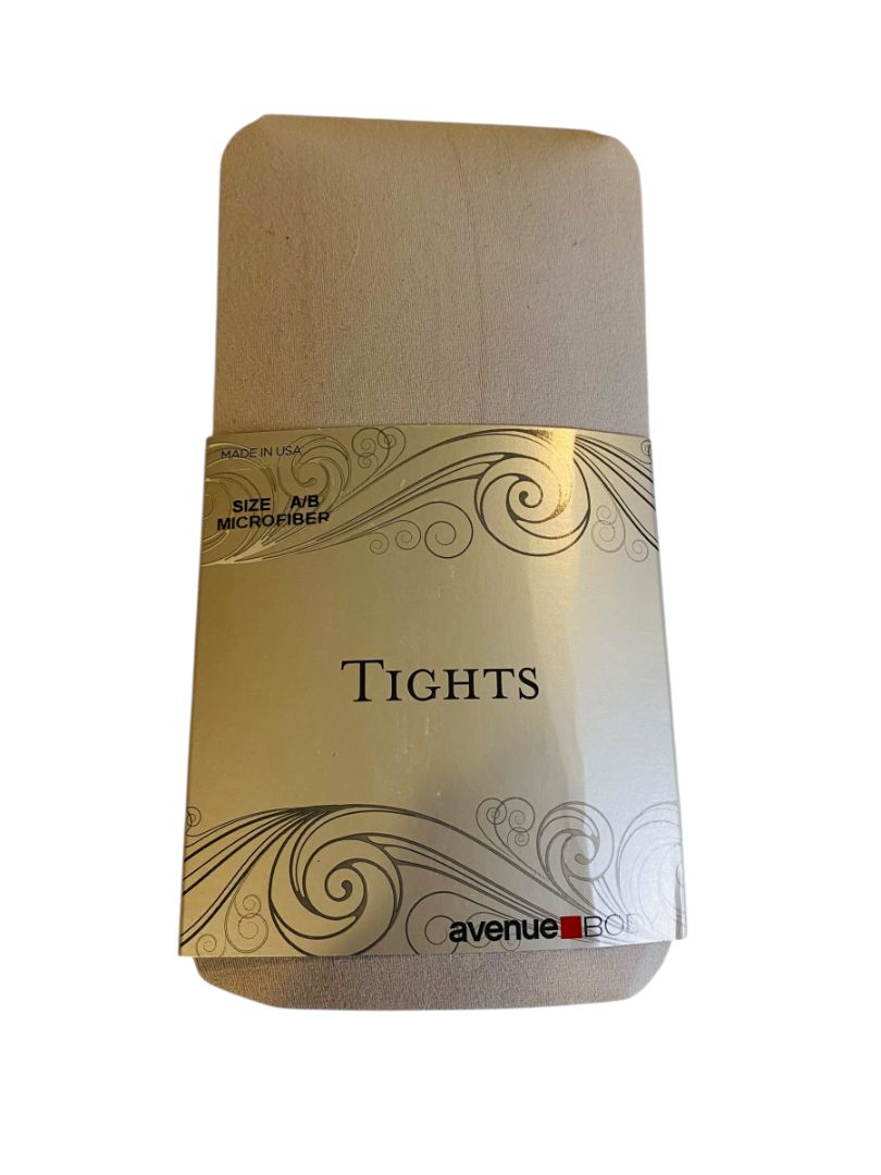 Avenue Body New Tights Plus Size C/D Gray Microfiber