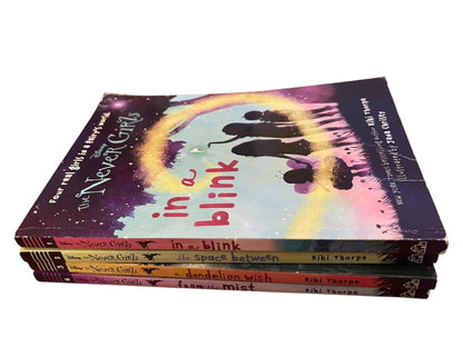 Set of 4 Disney The Never Girls 1-4 Kiki Thorpe Jana Christy Paperback Books