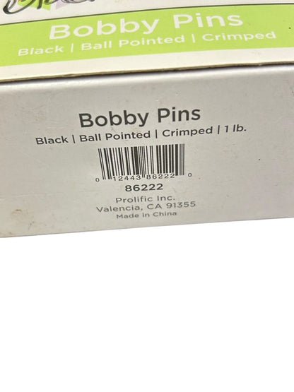 Prolific New Bobby Pins Black Count 300 Ball Pointed Crimped