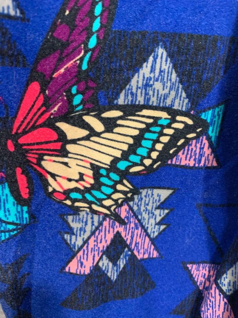 One Size LulaRoe Womens Leggings 3 Pair Assorted Hummingbird Butterfly