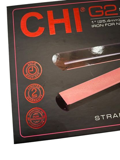 Chi G2 Professional Flat Iron Ceramic And Titanium 1 Inch Hairstyling Iron New