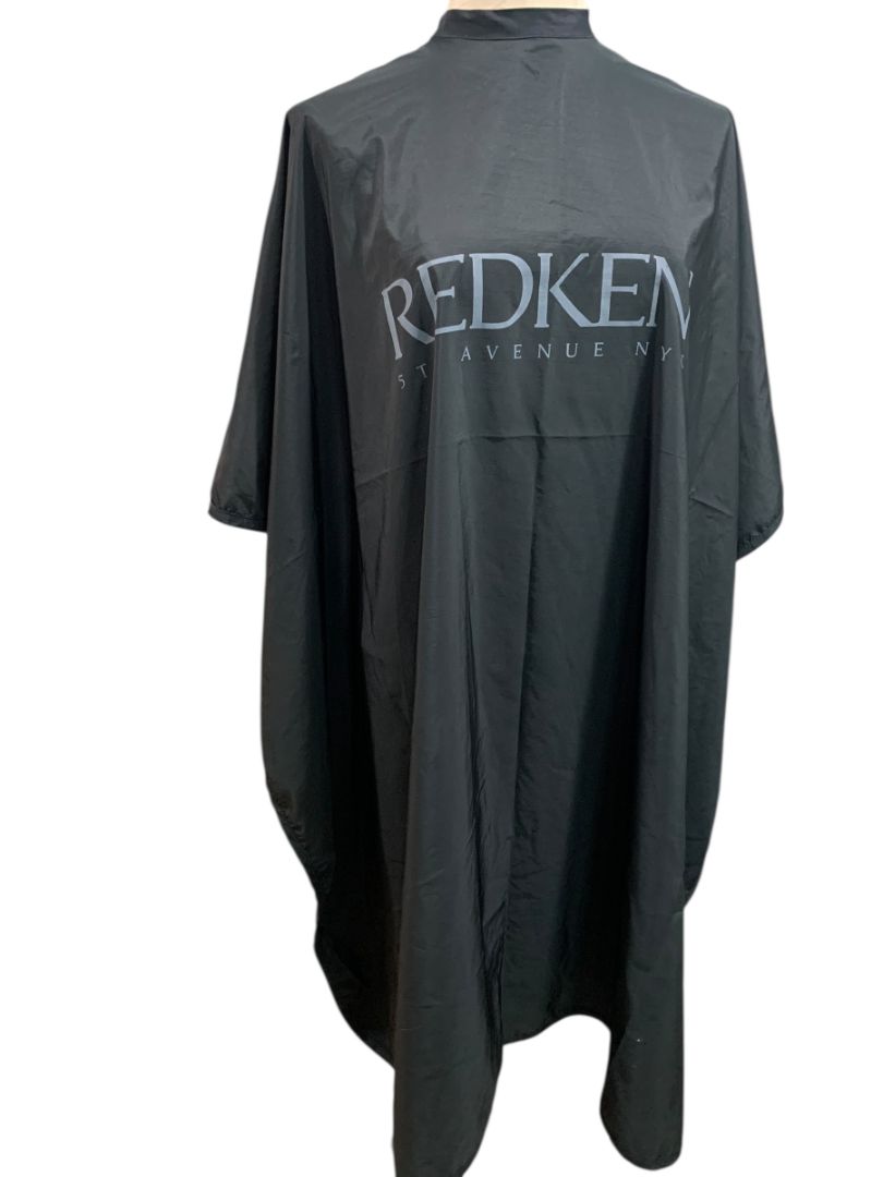Set of 3 Redken Durasilk Black Hair Styling Capes Snap Closure Salon