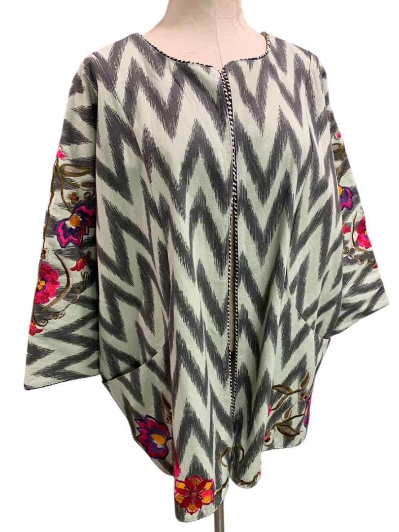 Size 2X Rara Avis by Iris Apfel Embroidered Jacket Womens Pockets