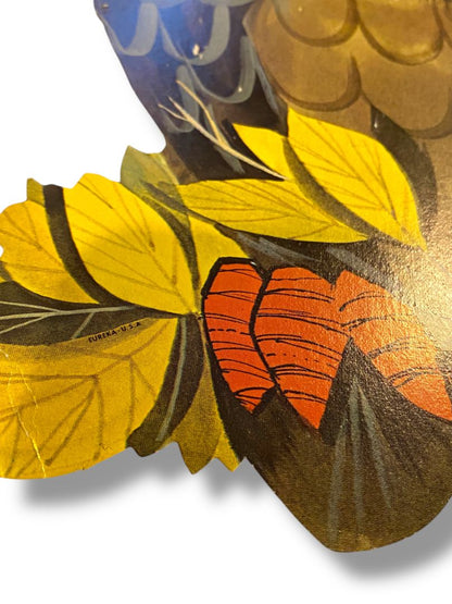 Vintage Cutout Owl Eureka USA Halloween Fall 10"