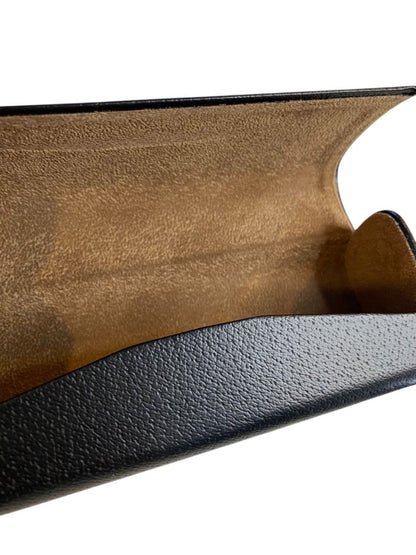 Black Burberry Eyeglasses Case Hard Shell Cleaning Cloth 6.75"l