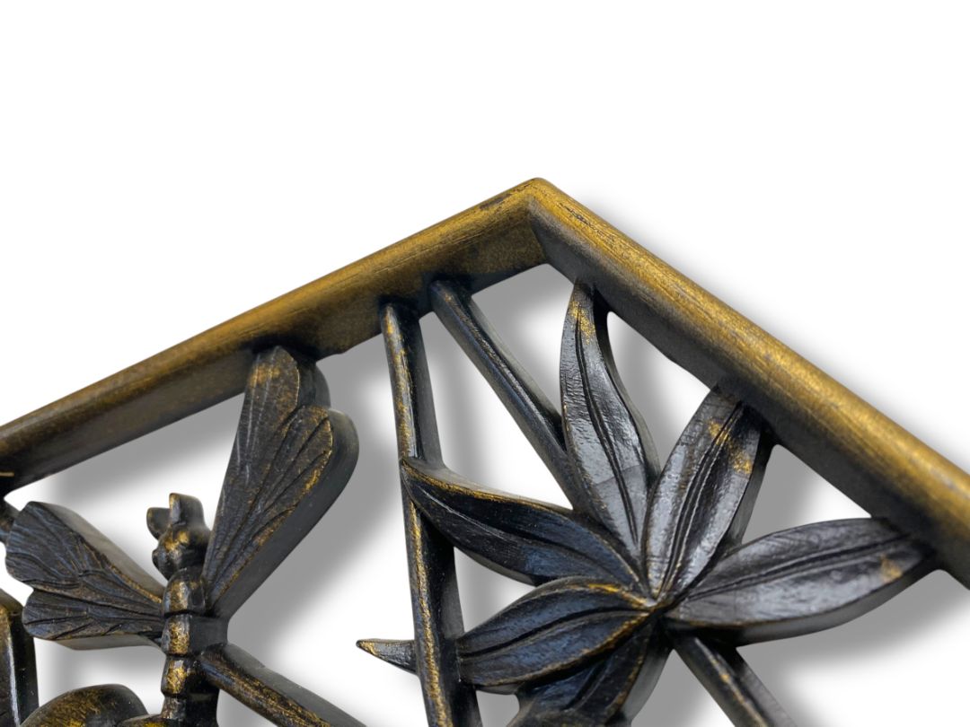 1970s Burwood Homco Wall Plaque Baby Birds Nest Diamond 16.75"h x 10.25"