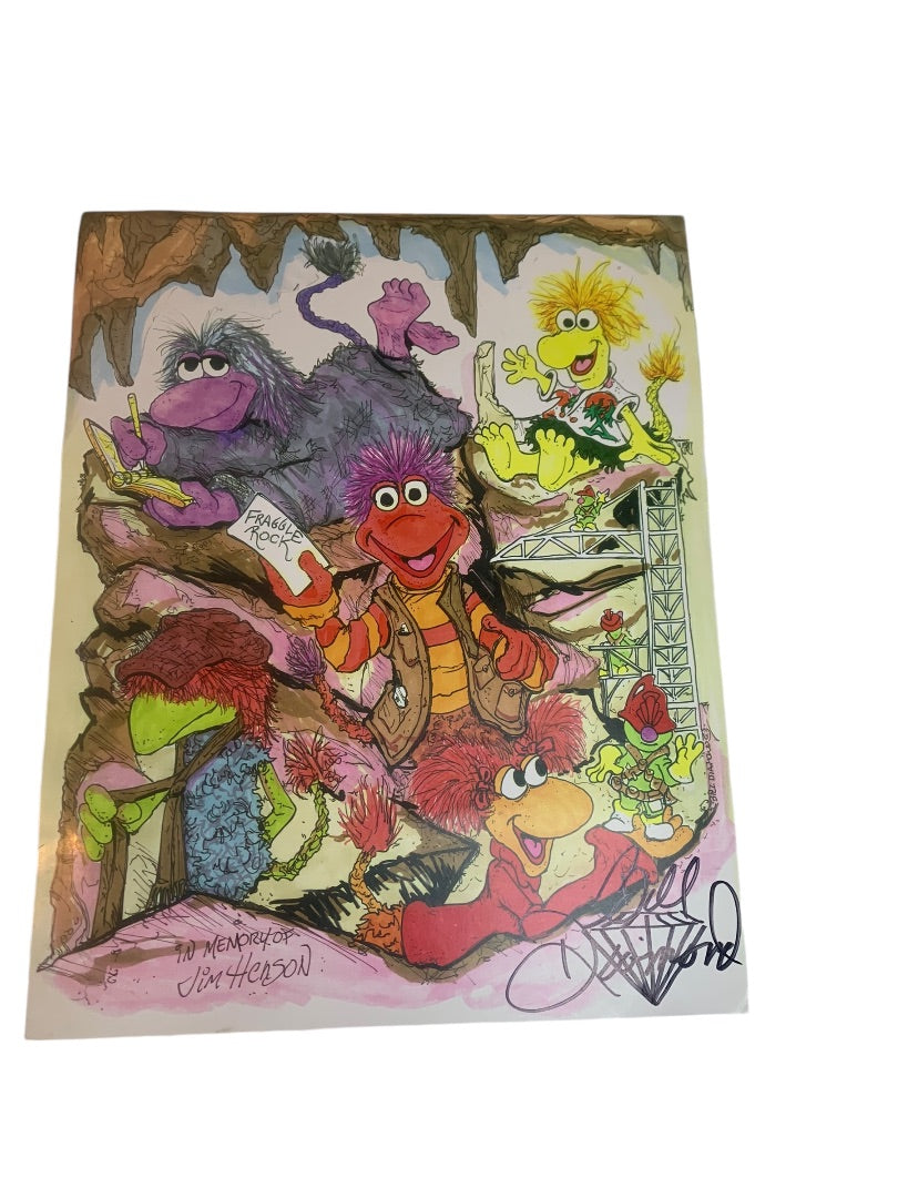 Fraggle Rock Jim Henson Tribute Bill Diamond Puppeteer Signed Real Autograph