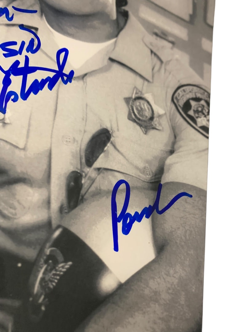 Signed Erik Estrada CHIPS 8x10 Photo Black White Personalized Autograph