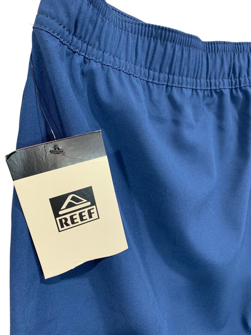 XL Reef Mens New Jackson Elastic Waist Shorts Insignia Blue