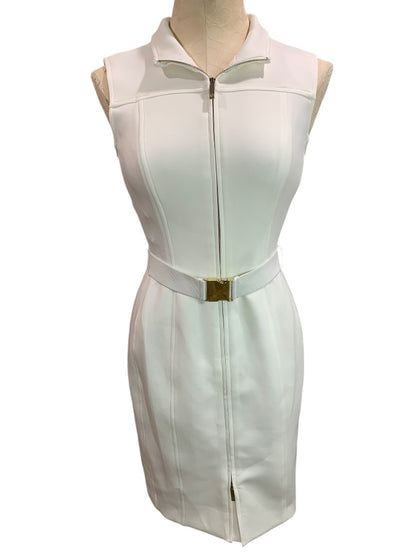 Size 4 Tommy Hilfiger Classic Scuba Dress Ivory TD6S1A9A