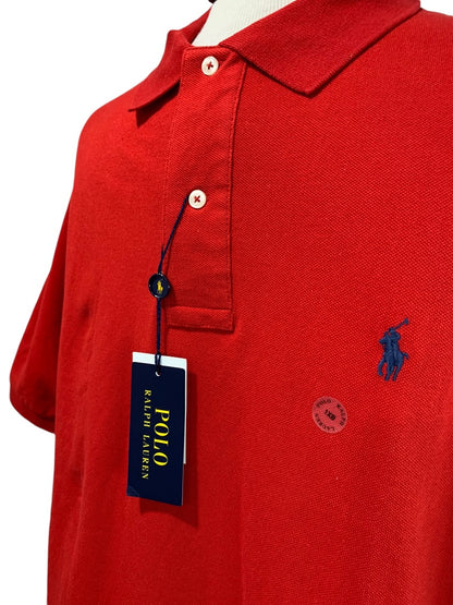 1XB Polo Ralph Lauren Red Mens New Big Golf Shirt