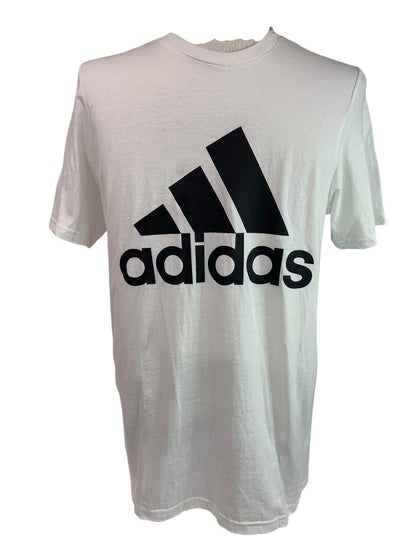 Medium Adidas Mens New White Logo Tshirt Basic Short Sleeve ED9606