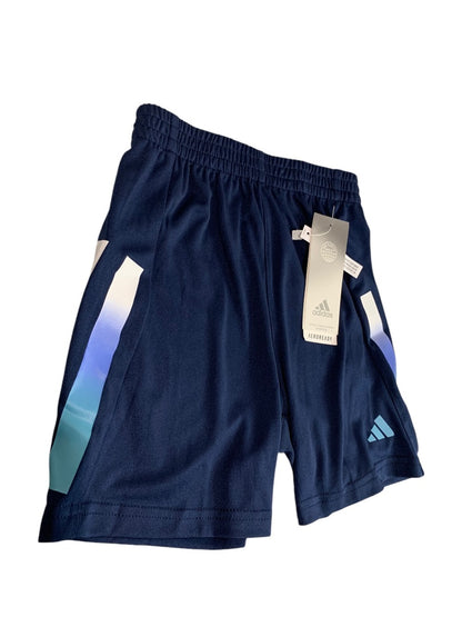 Size 4 Adidas Boys Navy Blue Pull On Shorts AH5694