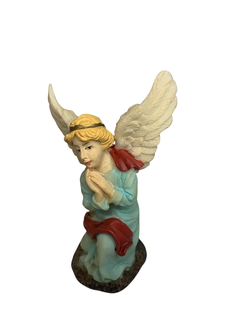 Nativity Resin Figurine Christmas Kneeling Angel of Glory 3 Inch