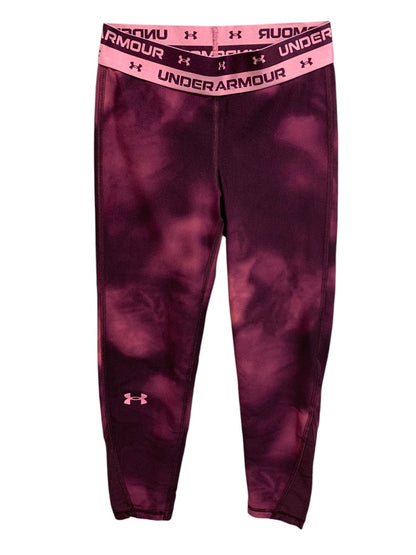 Medium Under Armour Girls Youth Purple Fade Leggings Activewear