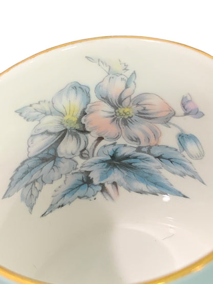 Royal Worcester China Cup Small Espresso Woodland Pattern Gold Trim