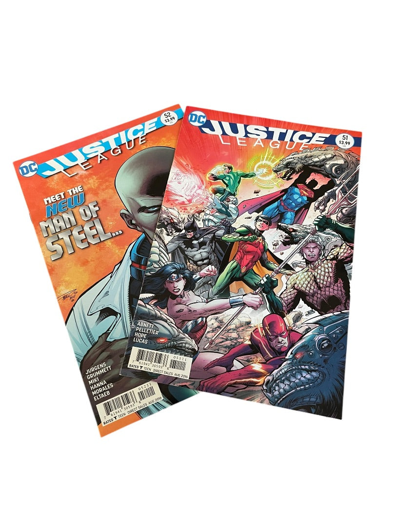 DC Justice League #51-52 Jurgens Grummett Abnett Pelletier