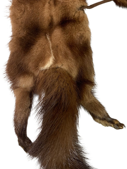 1950s Head to Tail Brown Mink Fur Scarf Vintage 54 Inch