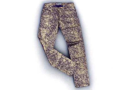 Size 9 Emperial God Purple Gold Junior Womens New Skinny Jeans Pants