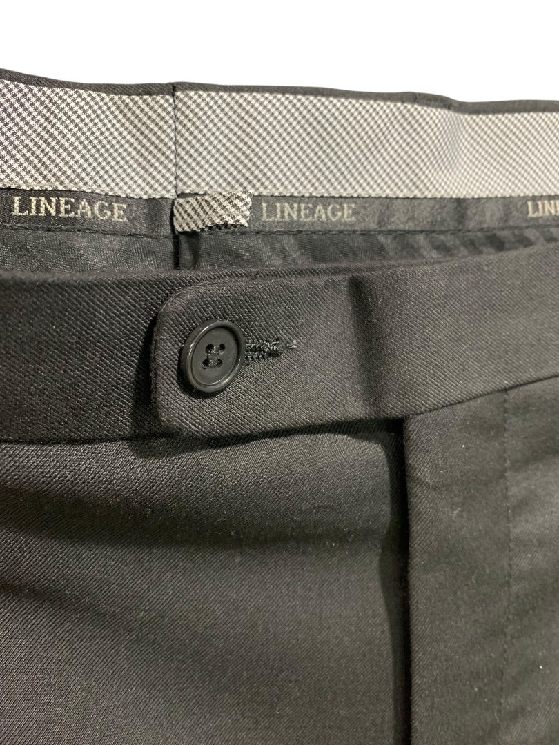 42R Lineage Mens Black Suit Dress Pants 29 Inch Inseam
