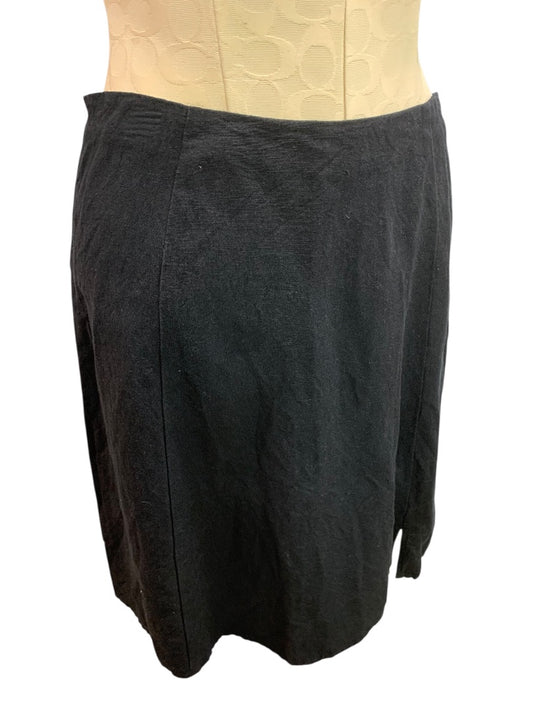 Size 4P Loft Petites Linen Blend Skirt Side Zip A-Line