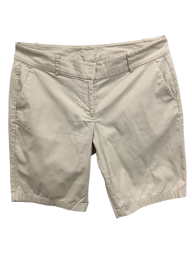 Size 8 Ann Taylor Womens Boardwalk Shorts Tan Chino Style